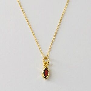 Garnet Gold Necklace